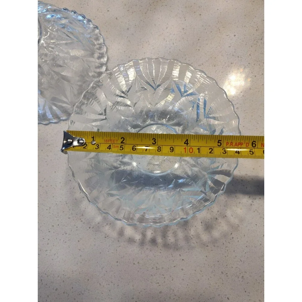 Williams Sonoma Grande Cuisine 2 Cut Glass Bowls Madein Hungary 6